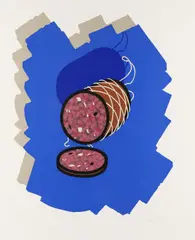 Big Sausage by Patrick Caulfield, pencil, sold Oct 2025