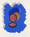 Big Sausage by Patrick Caulfield, pencil, sold Oct 2025