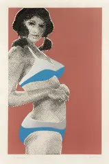 Francine by Gerald Laing, pencil, offered Oct 2025