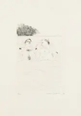 In the Dull Village [MC Tokyo 54] by David Hockney O.M. C.H., pencil, sold Oct 2025