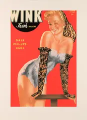 Wink by Peter Blake, pencil, offered Oct 2025