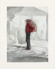 Mark 2008 monoprint on Arches wove framed Dimensions:sheet 50 x 40cm by Poppy Jones, print (other), sold Oct 2025