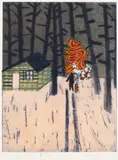Burning Bush by Tom Hammick, pencil, sold Oct 2025