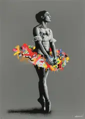 En Pointe by Martin Whatson, screenprint, sold Oct 2025