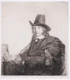 Jan Asselyn by Rembrandt Harmensz van Rijn, Etching, engraving and drypoint, circa, sold Mar 2025