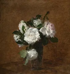 Roses by Henri Fantin-Latour, 1899, Oil on canvas, sold Mar 2025