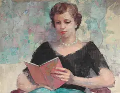 Portrait of mary n. muller by John Napper, 1956, Oil on canvas, sold Mar 2025