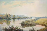 The thames at bourne end by Walter James Steggles, Oil on canvas, sold Mar 2025