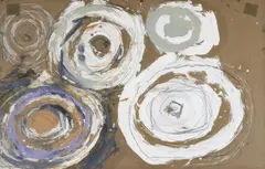 Untitled by Gillian Ayres, Oil and pencil, sold Mar 2025