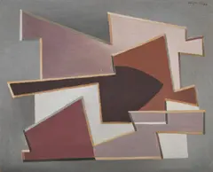 Voix en silence by Alberto Magnelli, Oil on canvas, sold Mar 2025