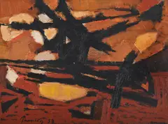Untitled by Mario Prassinos, Oil on canvas, sold Mar 2025