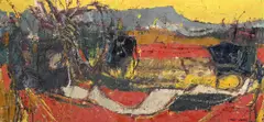 Valencian landscape by Louis James, Oil on canvas, sold Mar 2025