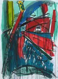 Untitled by Bruce McLean, 1987, Acrylic and ink on paper, sold Mar 2025