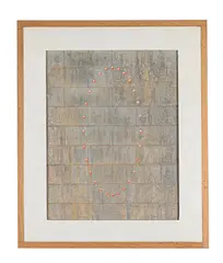 88/36/d by Keith Milow, Oil on lead, sold Mar 2025