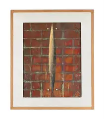 88/27/d by Keith Milow, Oil on copper, sold Mar 2025