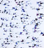 Racing blue by Jonathan Huxley, 2002, Oil on canvas, sold Mar 2025