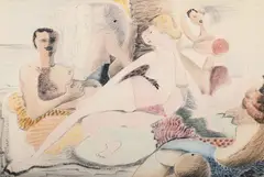 Cassis by Blair Hughes-Stanton, Ink, watercolour and wash, sold Mar 2025
