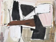 Untitled by Roy Turner Durrant, 1966, Ink, watercolour and gouache, sold Mar 2025