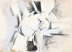 Untitled by Adrian Heath, Ink, watercolour, gouache and collage, sold Mar 2025