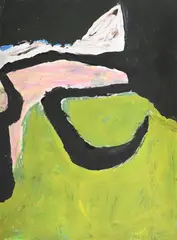 Little engadine by Trevor Bell, 1962, Gouache, sold Mar 2025
