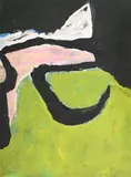 Little engadine by Trevor Bell, 1962, Gouache, sold Mar 2025