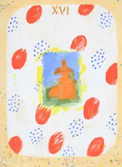 Polymnia xvi by Joe Tilson, 1995, Gouache on paper, sold Mar 2025