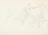 Dancers by Henri Gaudier-Brzeska, Pencil on tracing paper, sold Mar 2025
