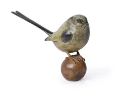 Long tailed tit by Adam Binder, Bronze, sold Mar 2025