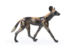 Wild dog by Adam Binder, Bronze, sold Mar 2025