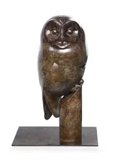 Little owl by Adam Binder, Bronze, sold Mar 2025