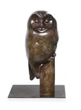 Little owl by Adam Binder, Bronze, sold Mar 2025