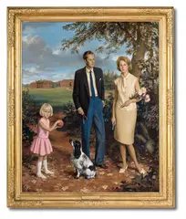 Jane and camilla legh by Carlos Sancha, Oil on canvas, sold Mar 2025