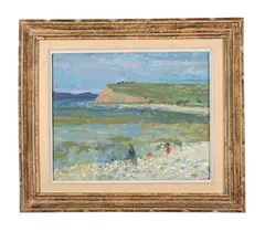 Morecombe bay by Jack E. Millar, Oil on board, sold Mar 2025