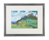 Abereiddy, pembrokeshire by Josephine Trotter, Acrylic on paper, sold Mar 2025