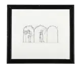 Figures in a garden by Bernard Boutet de Monvel, Pencil, sold Mar 2025