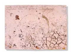 Aperiatur terra by Anselm Kiefer, 2004, Plaster, clay, charcoal on board and wood, sold Mar 2025
