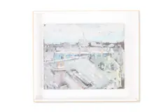 Vue des toits, rue casimir delavigne, paris by Christian Bérard, Oil on board, sold Mar 2025