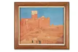 Scott de plagnolles (french 1873-1942), view of ouarzazat by Georges Scott, 1935, Gouache, sold Mar 2025