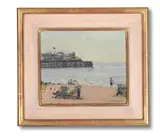 Brighton pier by Ken Howard, Oil on board, sold Feb 2025