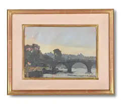 Richmond ii by Ken Howard, Oil on board, sold Feb 2025