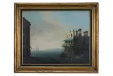 Forgotten resort by Felix Kelly, Oil on board, sold Feb 2025