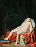 Venus asleep by Gerard Wigmana, Oil on panel, offered Feb 2025