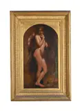 The young angel by William Etty, Oil on canvas, sold Feb 2025