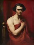 Portrait of the actor william charles macready by William Etty, 1838, Oil on canvas, sold Feb 2025