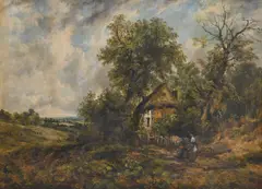 Wooded landscape by Frederick William Watts, Oil on canvas, sold Feb 2025