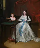 Portrait of mrs. william douglas by Francesco Renaldi, Oil on canvas, sold Feb 2025