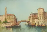 View of venice by William Meadows, Oil on canvas, sold Feb 2025