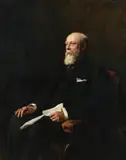 Portrait of robert lewis by Hubert von Herkomer, Oil on canvas, sold Feb 2025