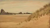Sand dunes by George Howard, 9th Earl of Carlisle, Oil on board, sold Feb 2025