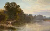 Wargrave by George Vicat Cole, Oil on canvas, sold Feb 2025